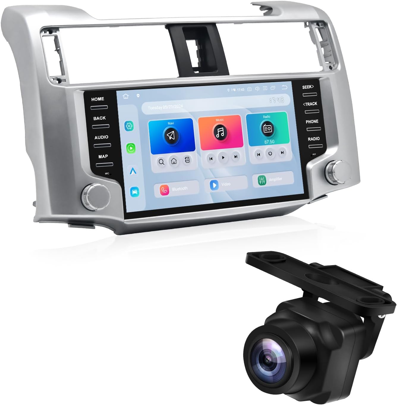 Dasaita Android 13 Radio for Toyota 4Runner 2010-2023, Support Wireless Carplay/Android Auto, 4G LTE/5G WiFi, with AHD 1080P Camera, 9