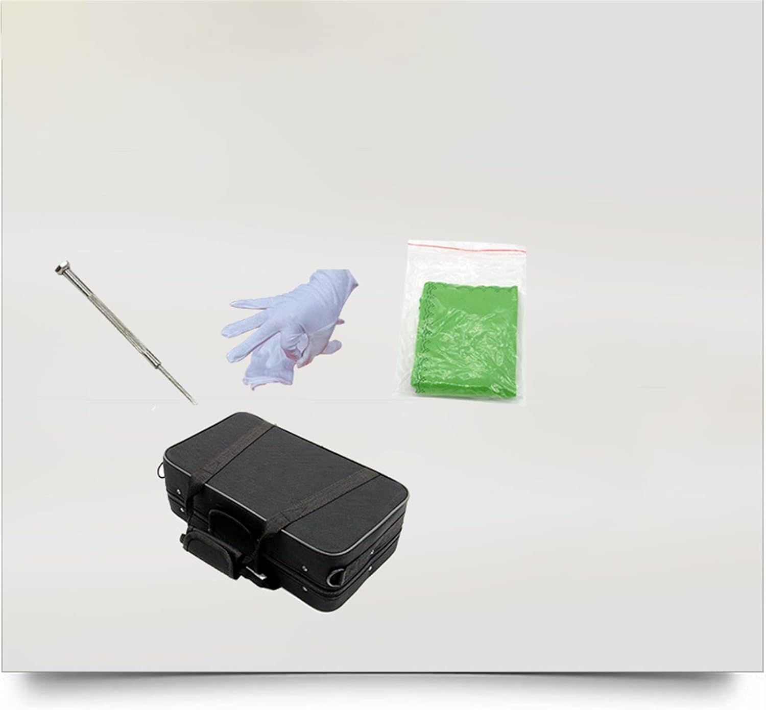 TSTS 17-Key B-Drop Clarinet Black Wind Instrument Suitable for Beginners Nickel-Plated Button Clarinet Western Saxophone Wind Instrument Clarinet for Beginner