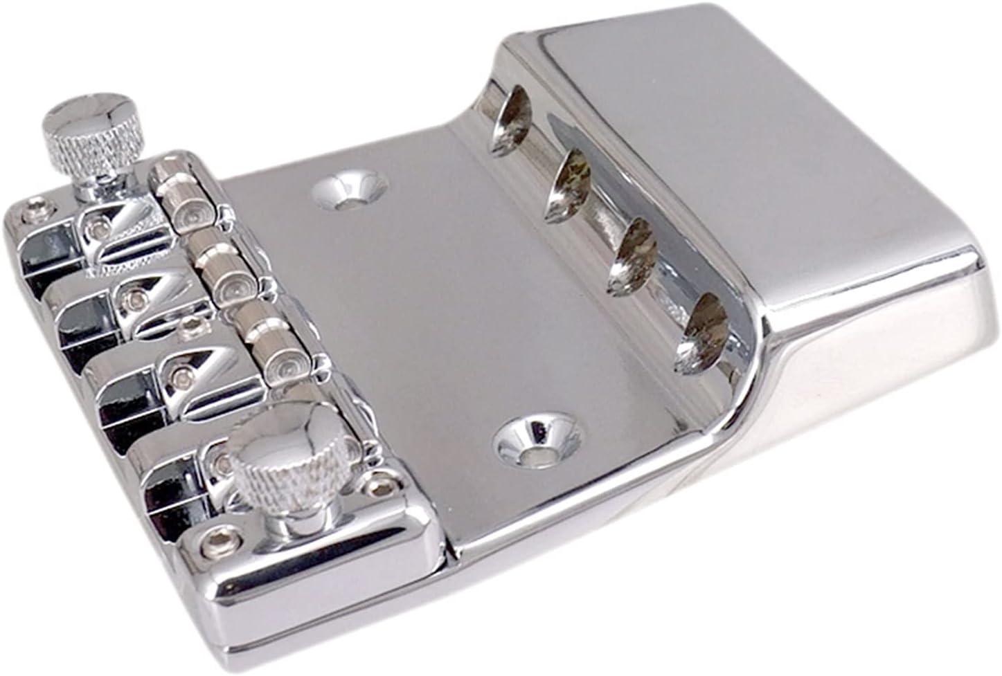 Fixed Hardtail Hard Tail Bridge for 4 String Top Load Guitar Bass Parts Guitar Parts Bridge