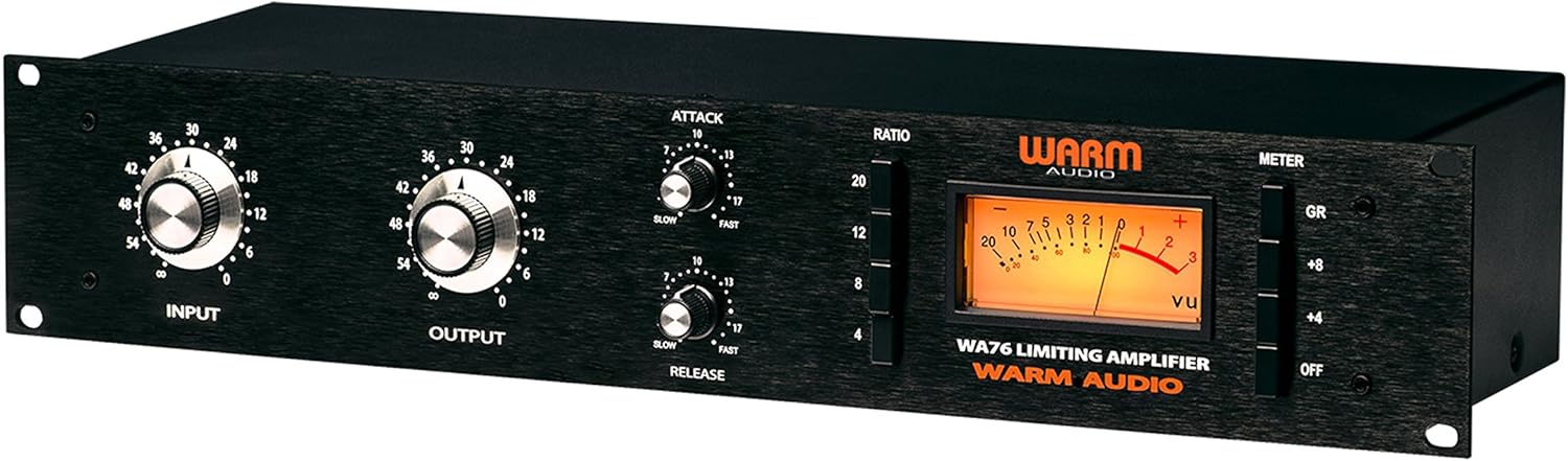 Warm Audio WA76 Single Channel Discrete Compressor, Black