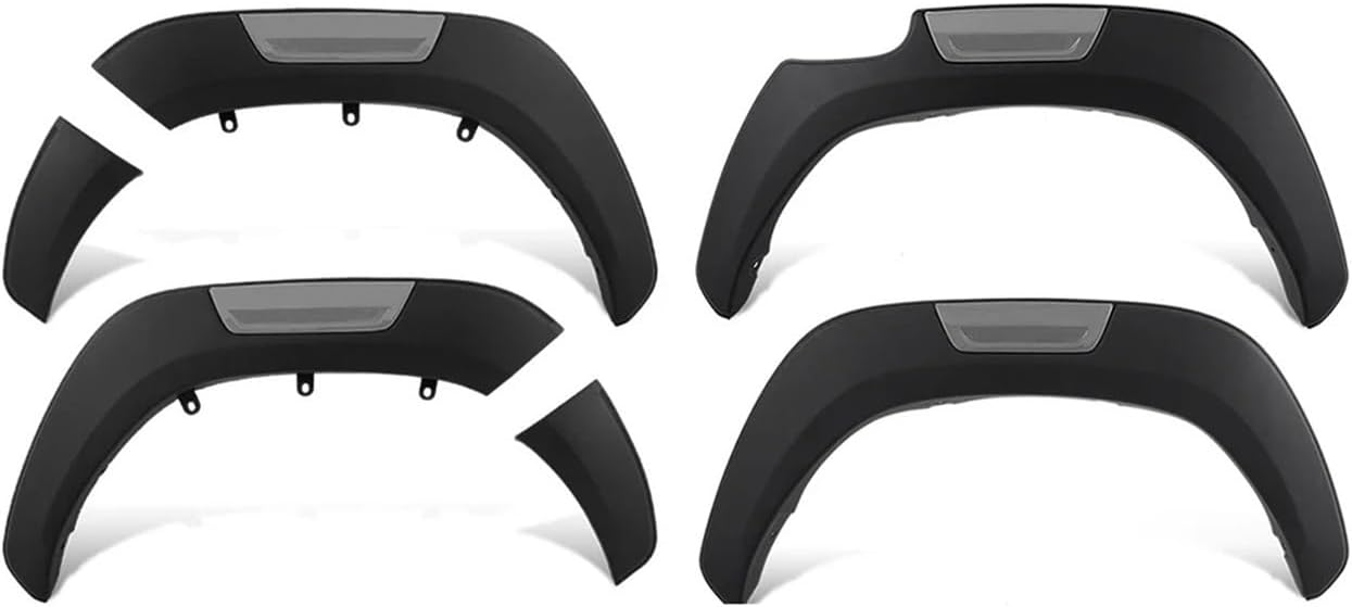 Mudguard Fender Flares Wheel Arch Compatible for Toyota Hilux Revo 2015-2020,2021-2023 Models 4X4 Car Auto Part Accessories 6pcs/Set(2015-2023)