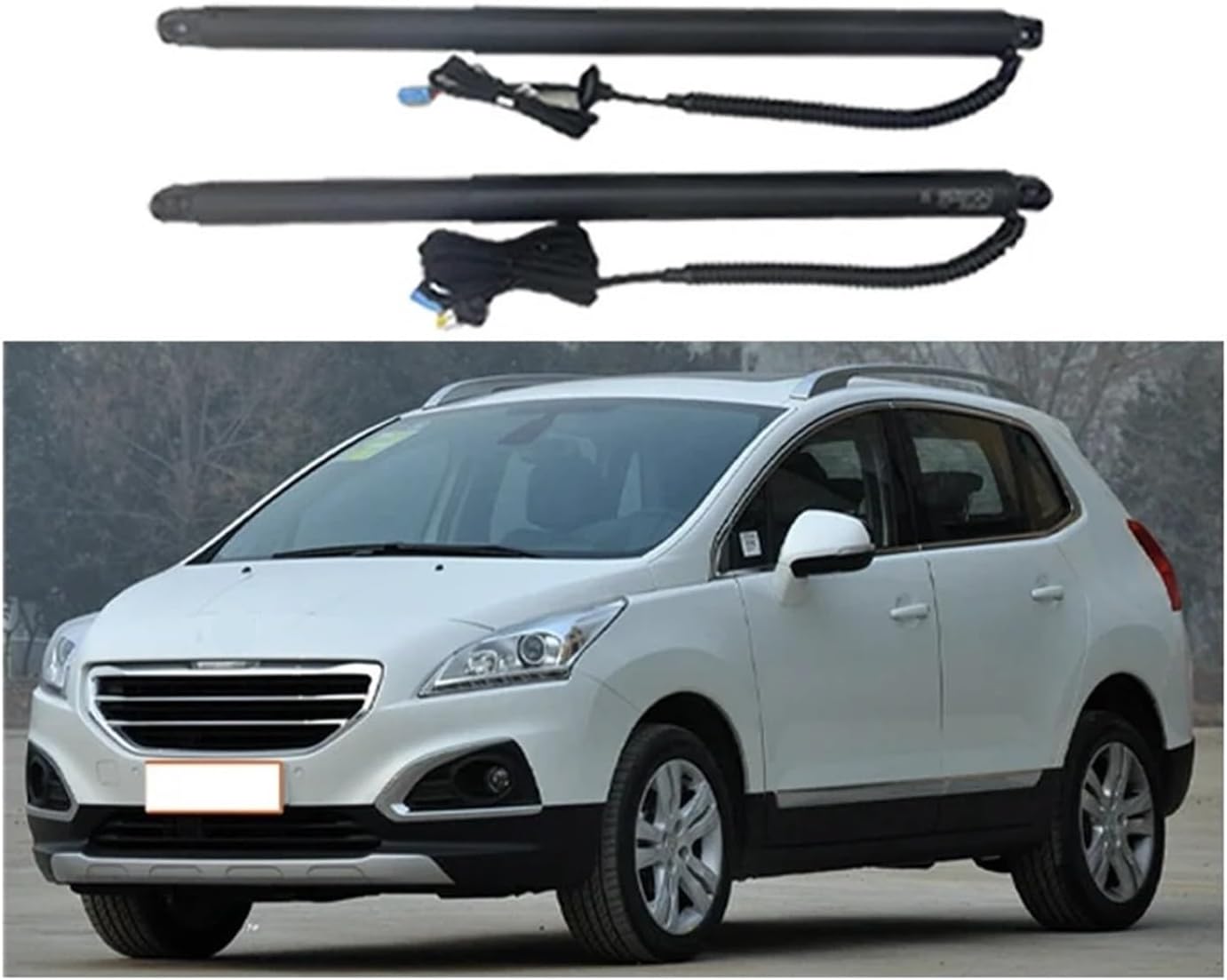 Car Electronics Tailgate Smart Electric Accessories Tail Gate Lift Compatible with Dong Feng Compatible with Peugeot 3008 2013+ Trunk Spring Foot Sensor(with Kick Senor)