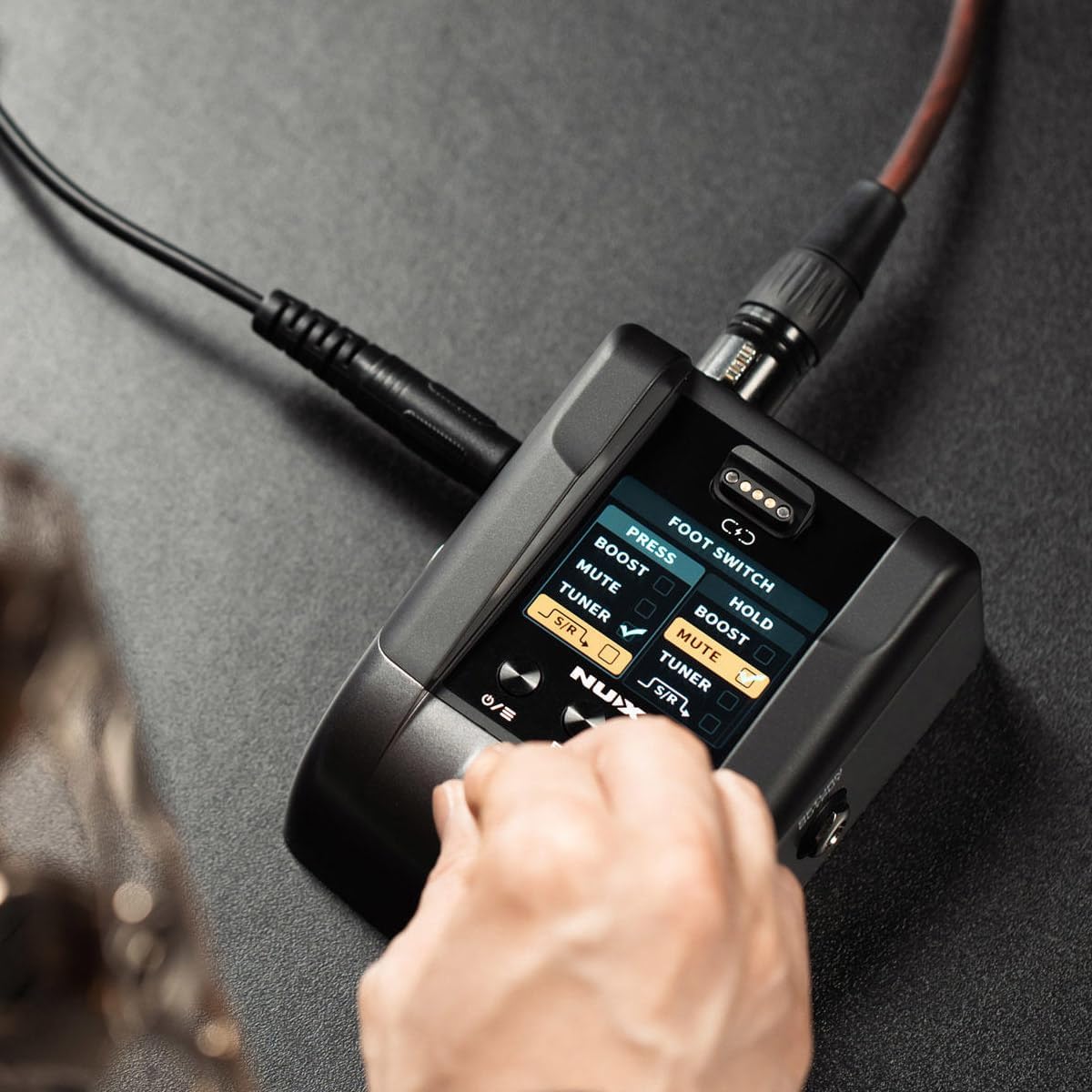 NUX B-6PRO 2.4GHz Wireless Microphone System for Saxophones, Utra-Low Latency,165 feet Range, Auto Pairing, Frequency Hopping, Perfect for Trumpets, Brass, Woodwind Instruments