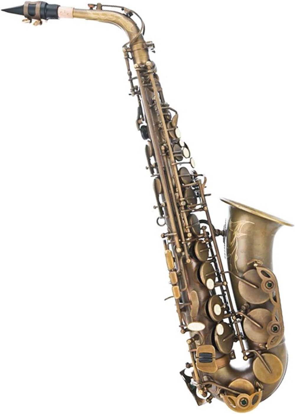 E Flat Alto Saxophone Wind Instrument Beginners Grade Examination Professional Performance Yellow Bronze