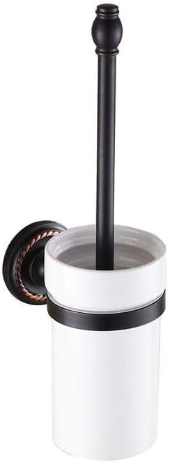 Toilet Brush Black Bronze Toilet Brush Ceramic Scrub Brush Holder Bathroom Toilet Brush Deep Cleaning
