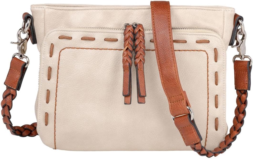 Lady Conceal Concealed Carry Purse for Women – Skylar Crossbody Organizer, Locking Zippers & Universal Holster