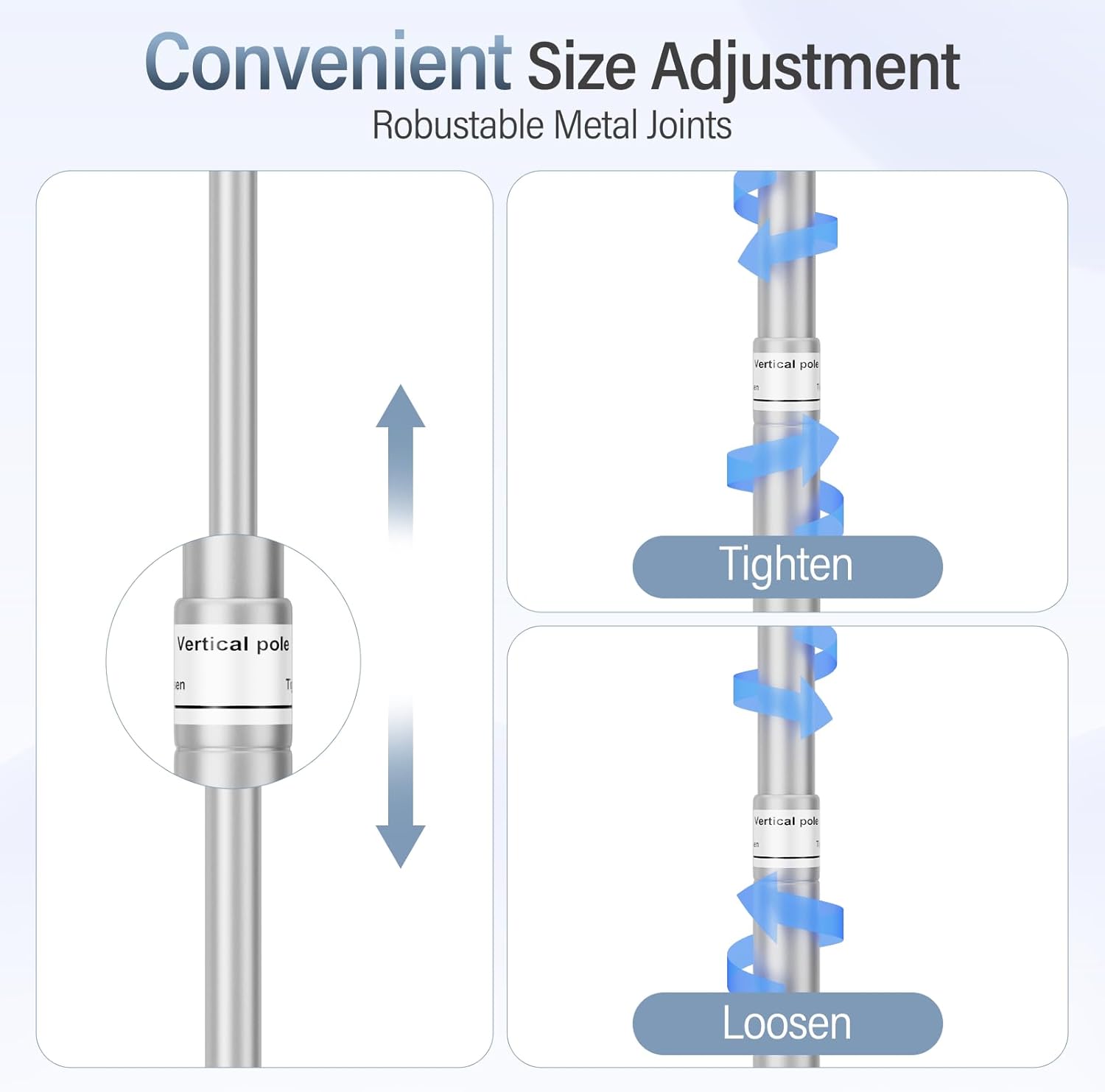 EMART Heavy Duty Backdrop Stand, 10x10Ft Adjustable Pipe and Drape kit with 9.26 LBS Steel Flat Base, Sturdy Metal Diy Photo Background Frame for Parties, Events, Wedding, Photography - Silver