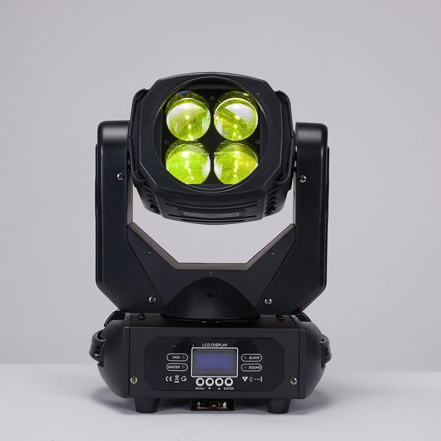 LED 4X25W Beam Moving Headlights with DMX512 Control Stage for DJ Disco Club Party Dance Wedding Bar Theater Pub Christmas (Size : EU Plug) (AU Plug)