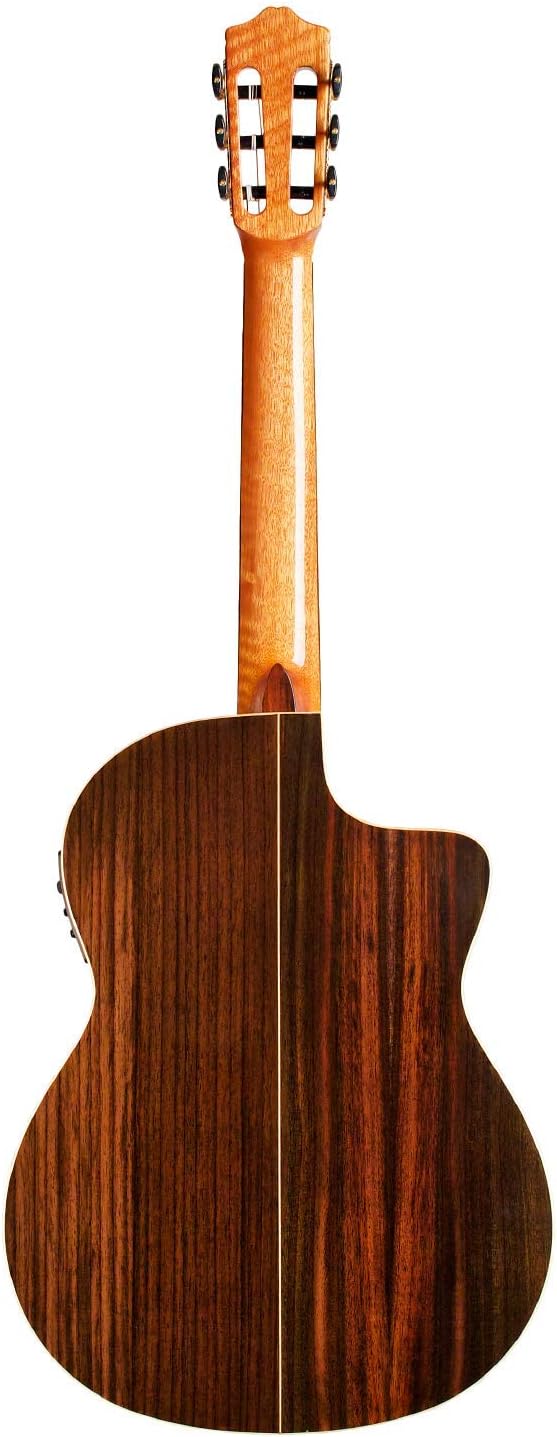 Cordoba GK Studio Negra Lefty Cutaway Flamenco Acoustic-Electric Nylon String Guitar, Iberia Series