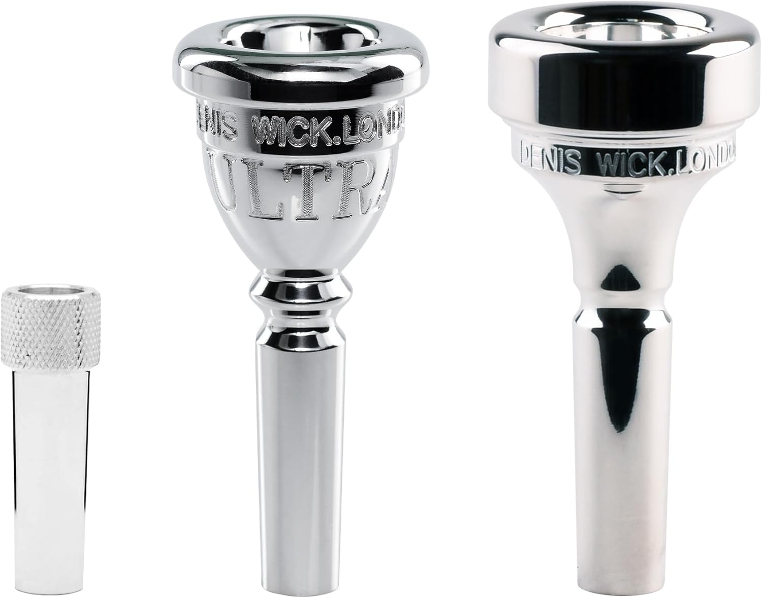Denis Wick Mouthpiece Adaptor for Trumpet - Silver Plated, Quick & Handy Way Connector for Cornet Players to Trumpet Mouthpiece - Durable Design with Reliable Fit, Suited to Students & Professionals