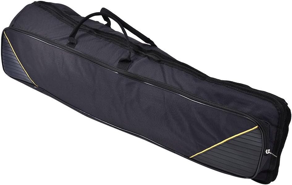 Trombone Case, 33.9 * 13.0 * 4.3 in Trombone Bag, Oxford Cloth Protect Musical Instrument from Bumps During Transport and Carrying for Alto/Tenor Players (Black)