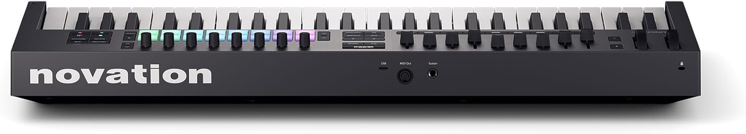 Audiosavings Bundle: Novation LAUNCHKEY 49 MK4 49-Key USB MIDI Ableton Live Keyboard Controller Bundle with Rockville Z50 Z-Style Pro Keyboard Stand+Travel Bag - Adjustable Height + Width (2 Items)