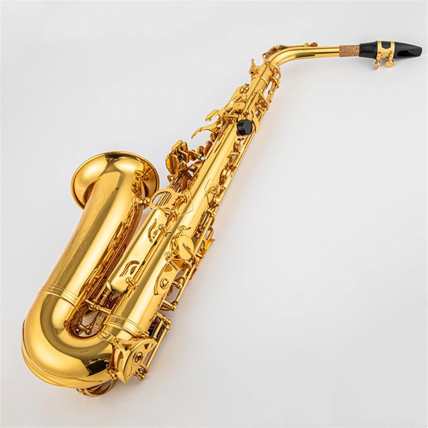 Professional Alto E Flat Saxophone Gold Alto Saxophone Woodwind Instrument with Band Mouth Piece Reed