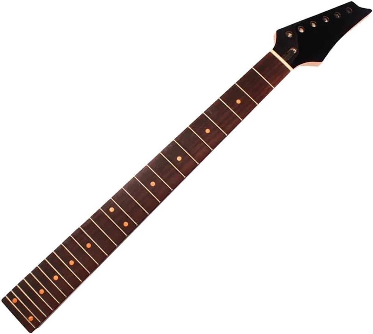 Replacement Guitar Neck Electric Guitar Neck Maple Head Rosewood Fretboard 24 Fret For Parts Replacement Black