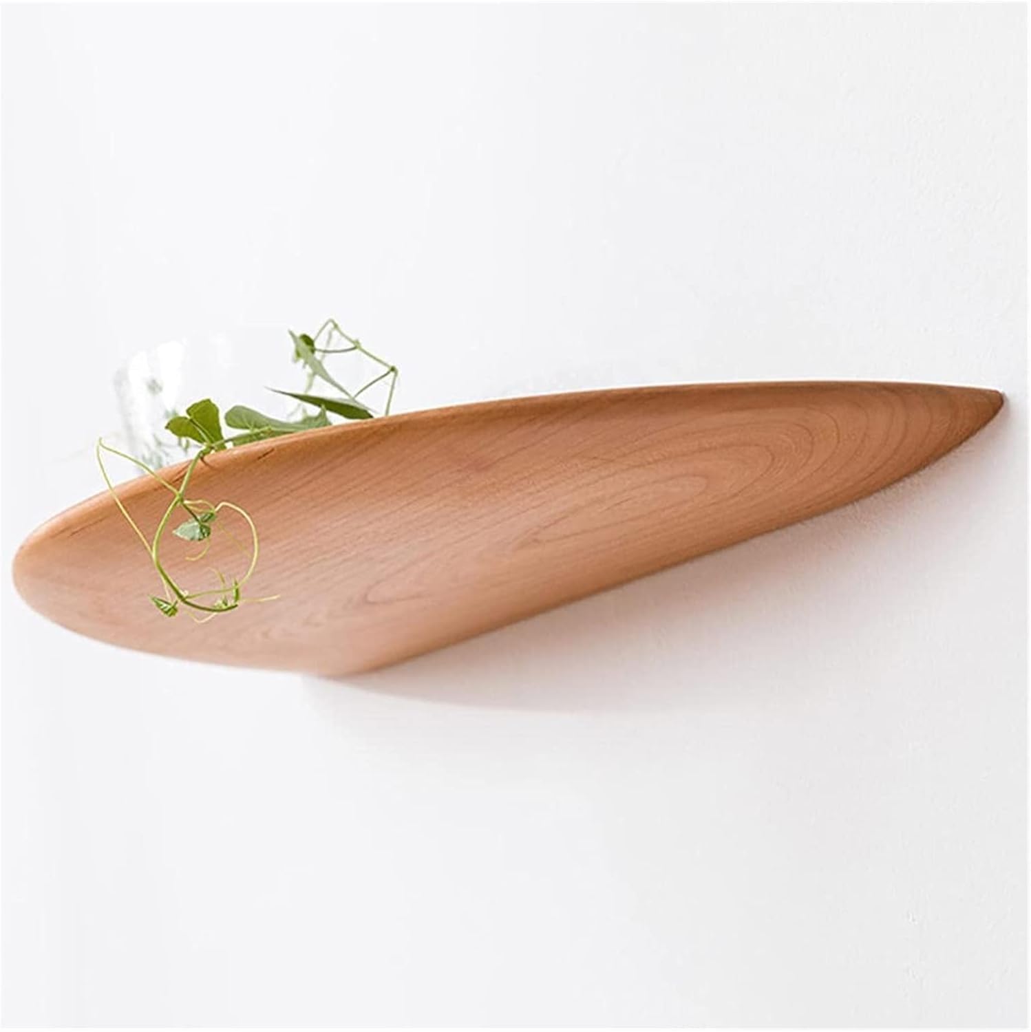 Creative Round End Wall Mounted Shelving,Multifunctional Wood Floating Shelves,Floating Wall Shelves,Display Storage Rack Bookshelves for Bedroom Office Kitchen Living Room