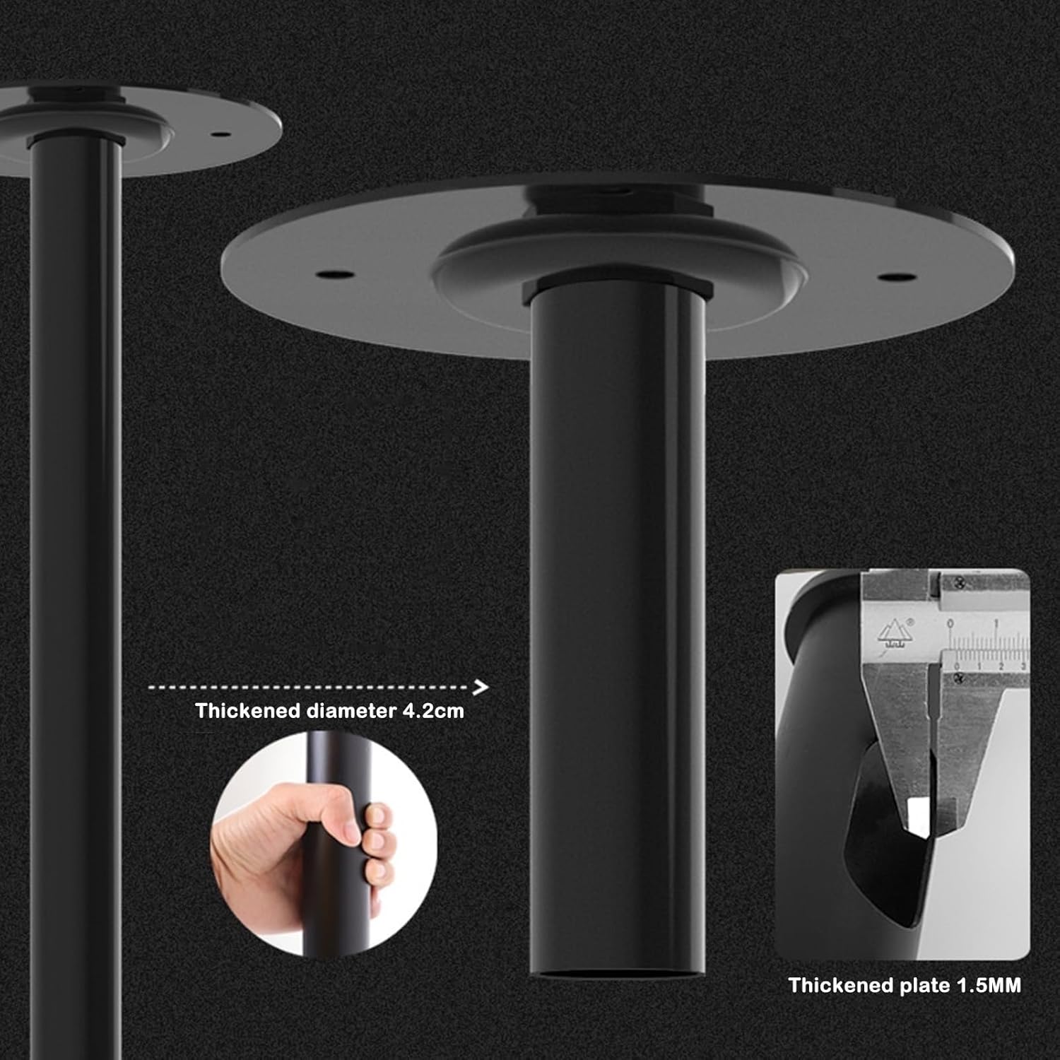 Monitor Mount,tv Wall Mount, Double Sided TV Mount Bracket - Tilt and Rotatable TV Stand, Fits 32-70 Inch TVs TV Mount, Height Adjustment Up and Down, No Disassembly