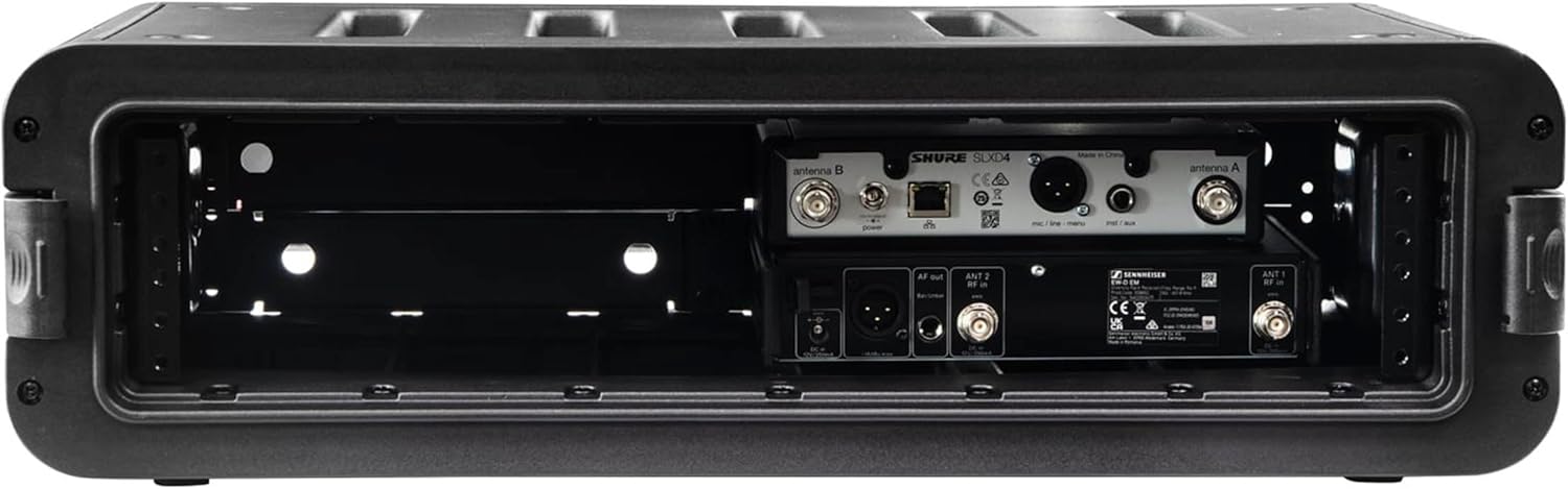 Odyssey Watertight 2U Rack Case with 2 Microphone Compartments