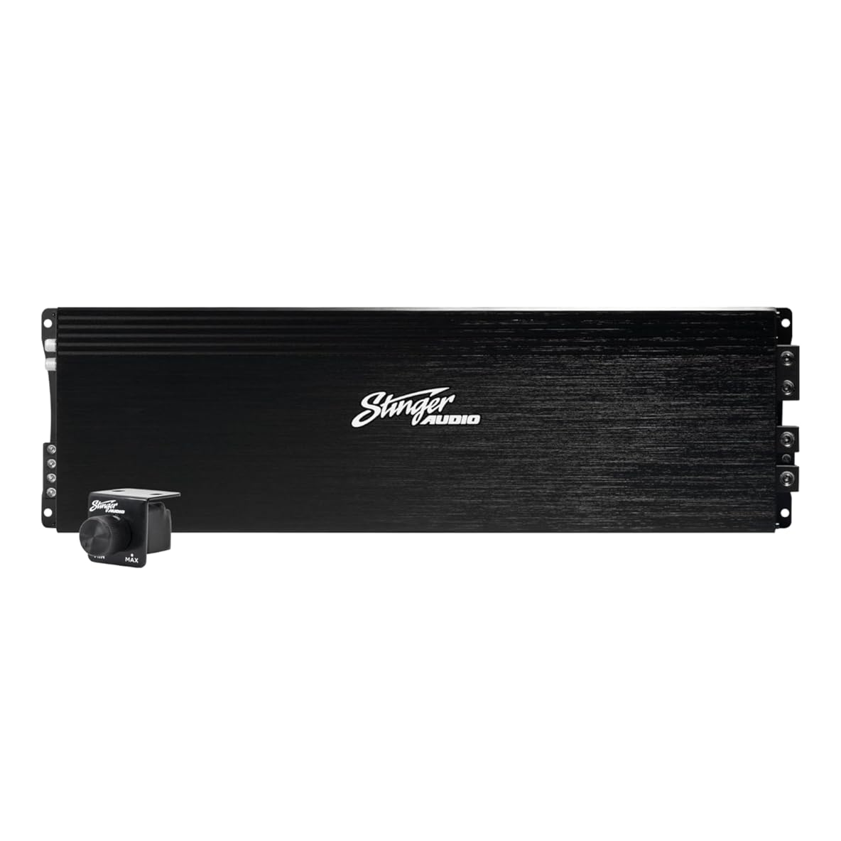 STINGER Audio MT-4000.1 Monoblock 4000 Watt RMS High-Power Competition Car Audio Subwoofer Amplifier w/Remote Control Bass Knob, Class D, Hexfet Mosfet, Subsonic Filter, Low-Pass Filter, Bass Boost Q