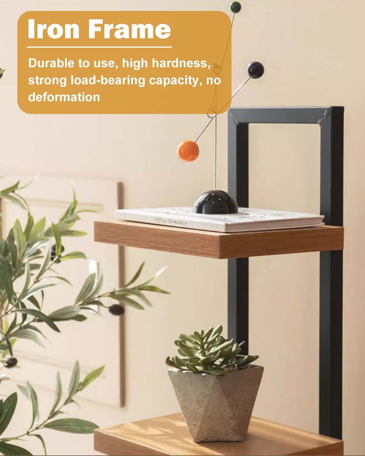 Invisible Book Shelf Tower Space Saving, Heavy Duty Floating Spine Bookshelf with Base, Freestanding Vertical Book Display Bookcase(White,4-Tier 87cm (34 1/4