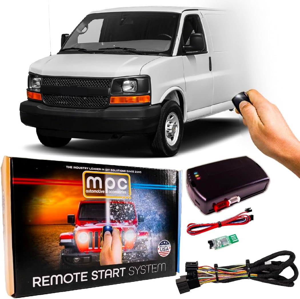 MPC Remote Start Kit Compatible with Chevrolet Express 1500 2008-2017 || Plug and Play || Lock 3X to Start || 15 Minute Install || USA Tech Support
