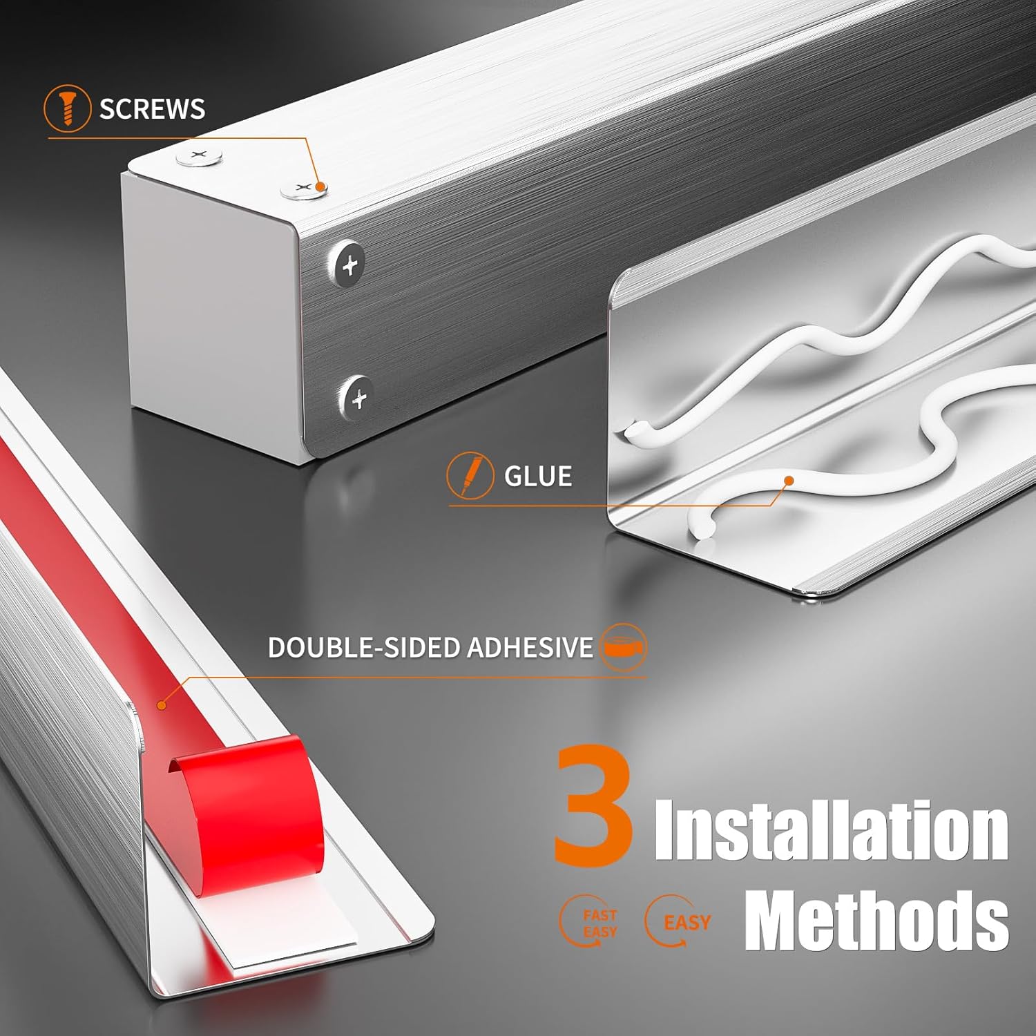 2x2x48 Inch 304 Stainless Steel Wall Corner Guards (10-Pack) Heavy Duty Rounded Corner Protector, Smooth Folded Edge Design for Wall Protection 90° Angle Metal Edge Guard