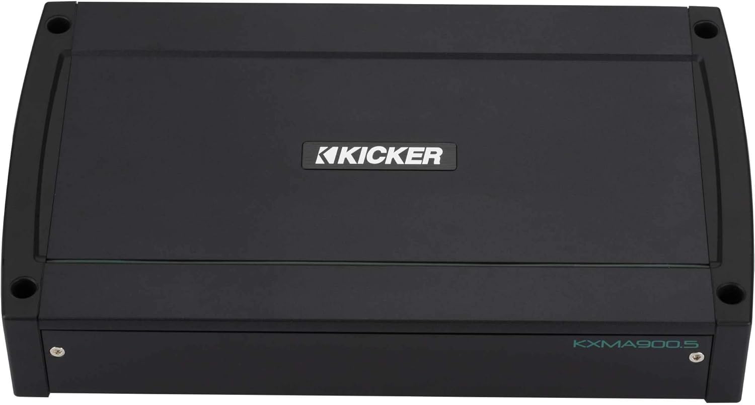 Kicker 48KXMA9005 KXMA900.5 4x125w 4-Ch Full-Range Class-D Marine Amplifier w/400w Class-D Sub Ch