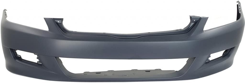 For Honda Accord Bumper Cover 2006 2007 | Front | Primed | w/Fog Light Holes | Coupe HO1000234 | 04711SDNA81ZZ