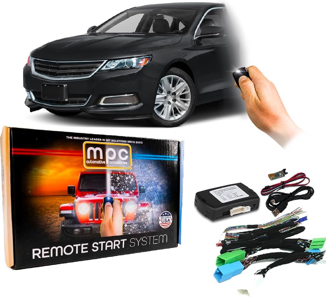 MPC Remote Start Kit Compatible with Chevrolet Impala 2014-2020 || Push-to-Start || Uses Factory Fob || Includes Software Loader || Premier USA Tech Support