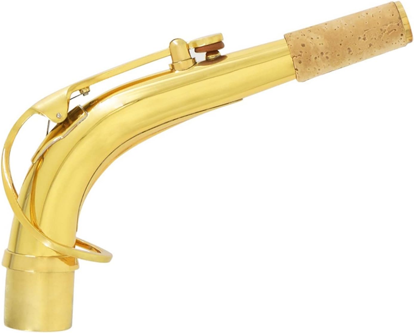 Saxophone Parts Alto Saxophone Neck Woodwind Instrument Accessories Golden Brass Bend Neck for Alto Sax Parts