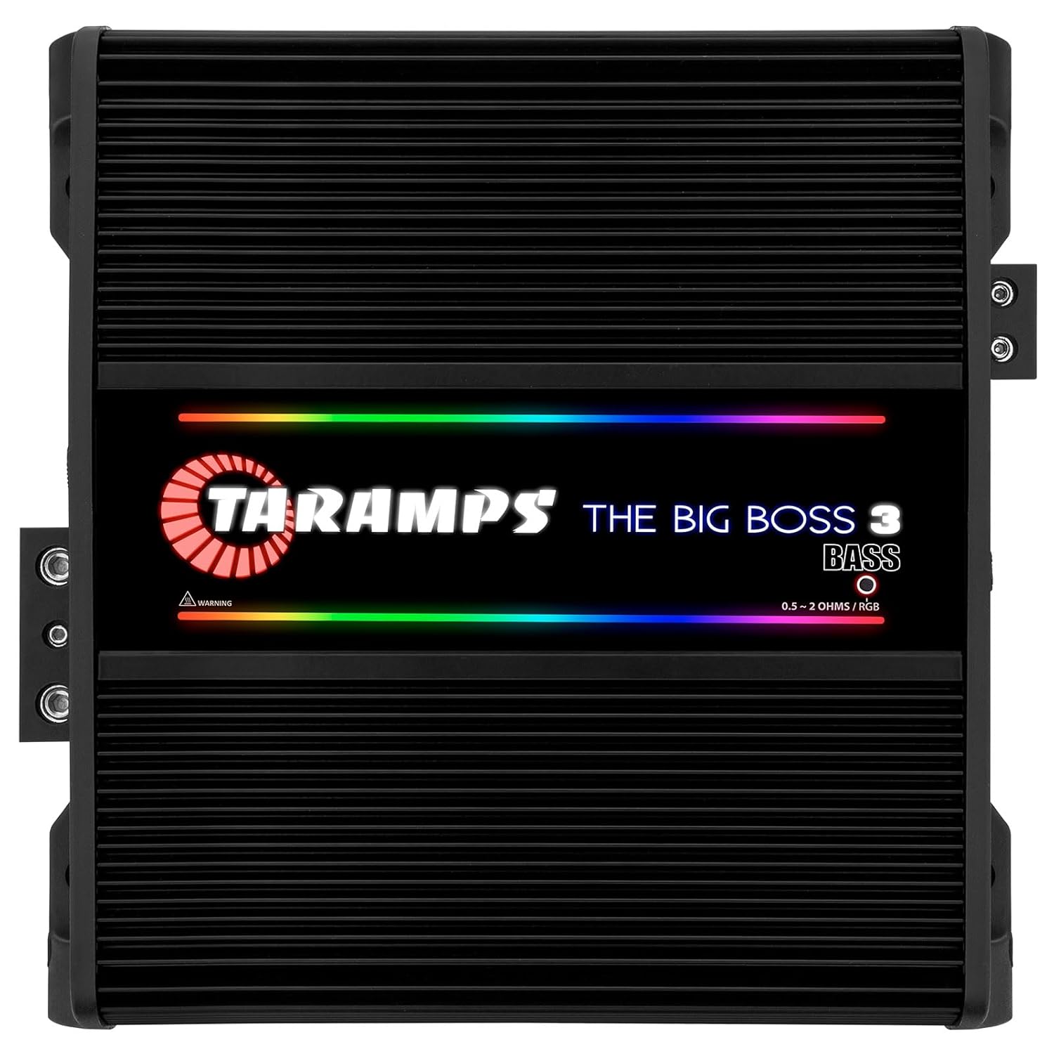 Taramps The Big Boss 3 Bass Black Amplifier 3000 Watts RMS 0.5 to 2 Ohms Multi Impedance, Amp Class D Monoblock, 108 RGB Effects, Crossover, Bass Boost, Car Audio System, Automatic Impedance, Smart 3k