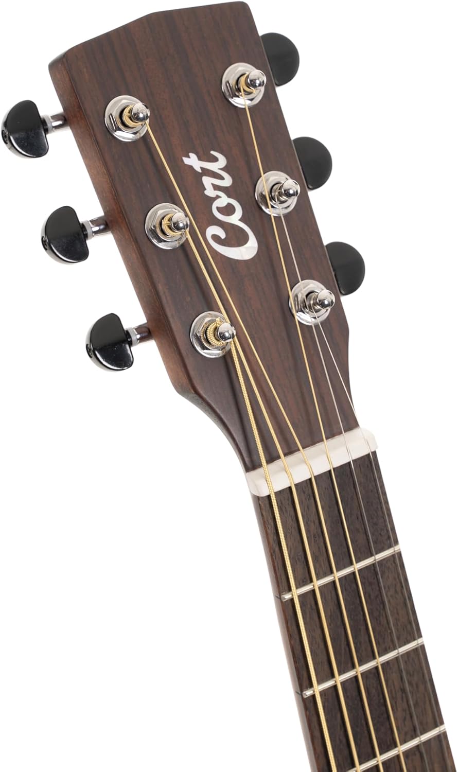 Cort EARTHGO-OPBB Earth Go HyVibe H2 Acoustic Electric Guitar Open Pore Brown Burst w/Bag