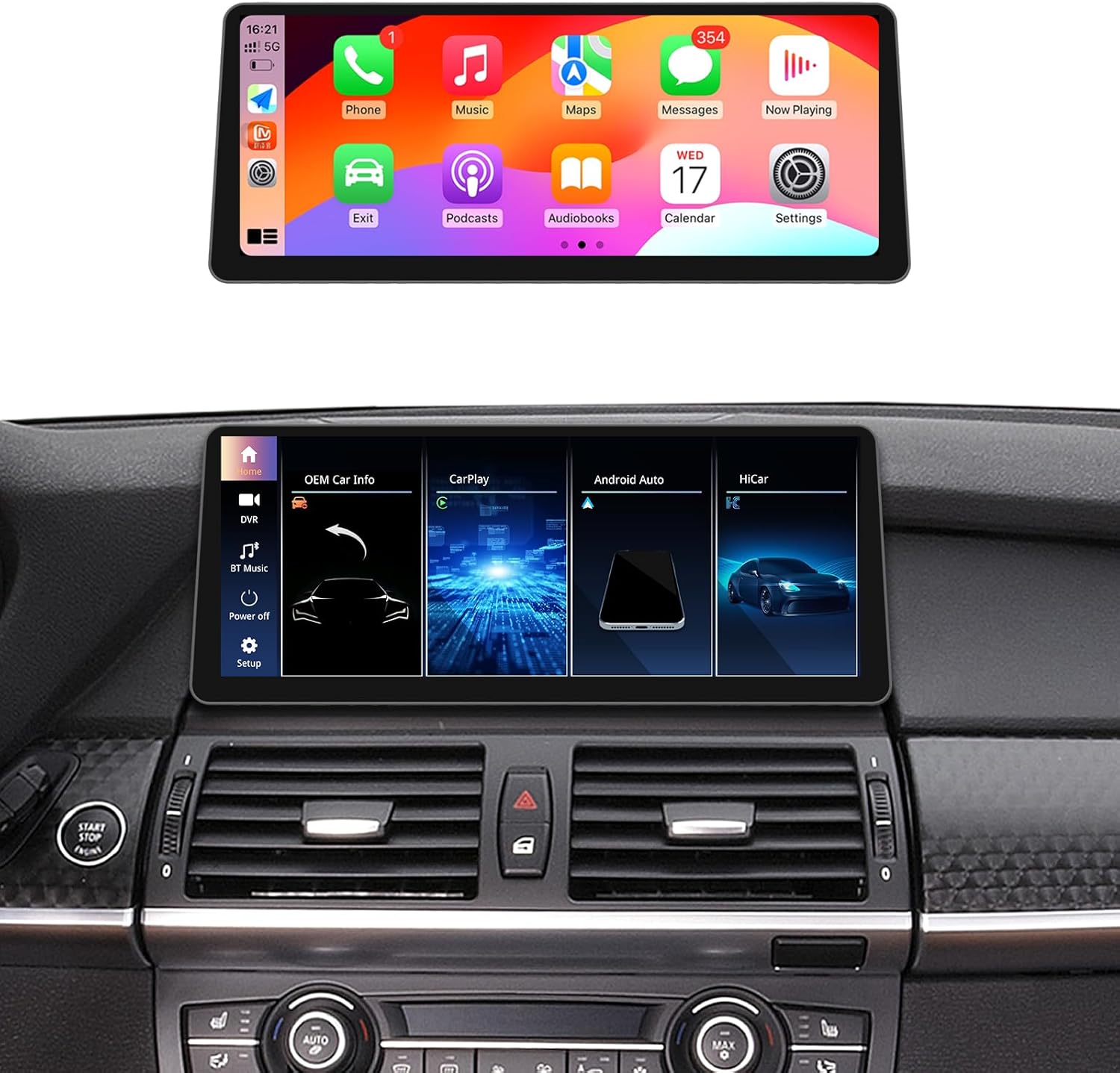 for BMW X5 E70 X6 E71 Carplay Android Auto Radio Touch Screen Original CIC car Stereo 2011-2013 Linux System (E70 CIC System