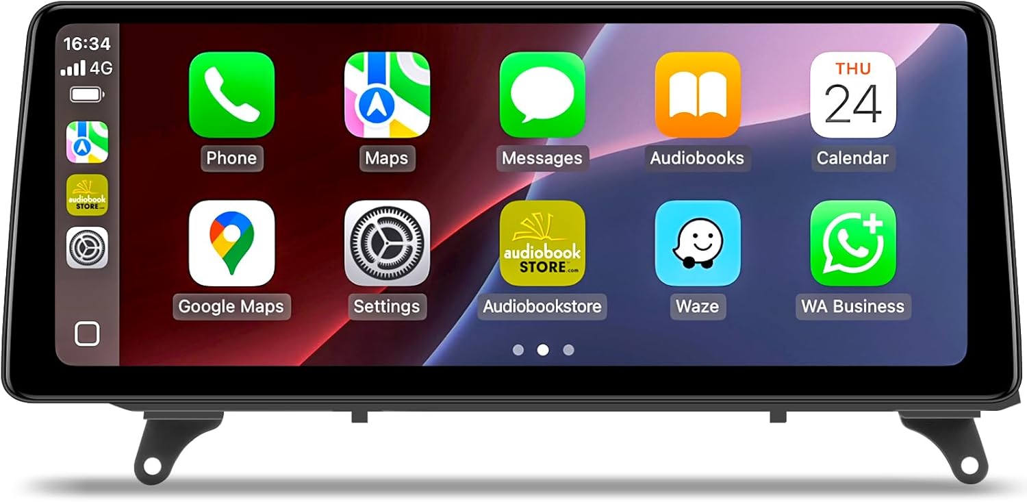 12.3 inch Android Touch Screen for BMW X5 X6 CIC E70 E71 (2011-2013) Wireless CarPlay Android Auto Upgrade Factory Car Radio Retain Original Amplifier Stereo Sound System Head Unit 4+64G