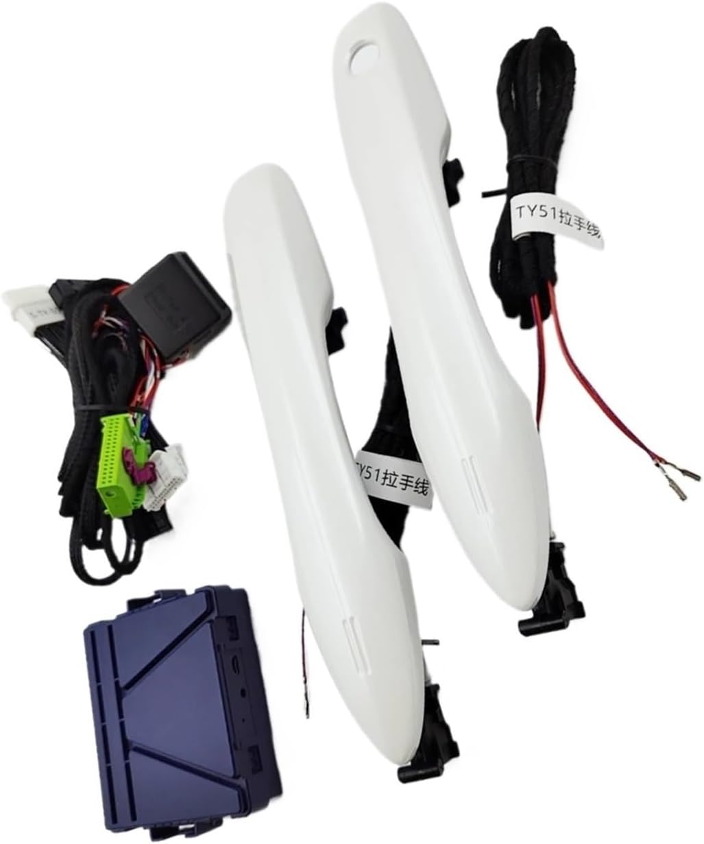 PKE Comfort Access Compatible for Toyota Corolla Year 2019-2021 Keyless Entry Unlock Lock with 2 Handles White Color Car Accessories