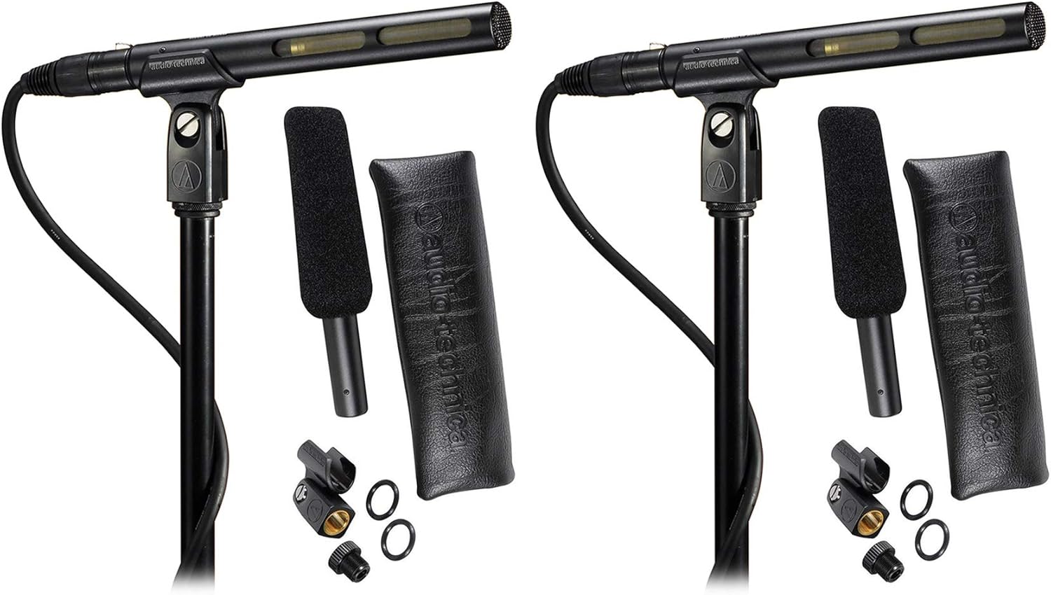 Audio-Technica (2) AT875R Shotgun Condenser Microphones Ideal for Video Production and Broadcast Audio Acquisition