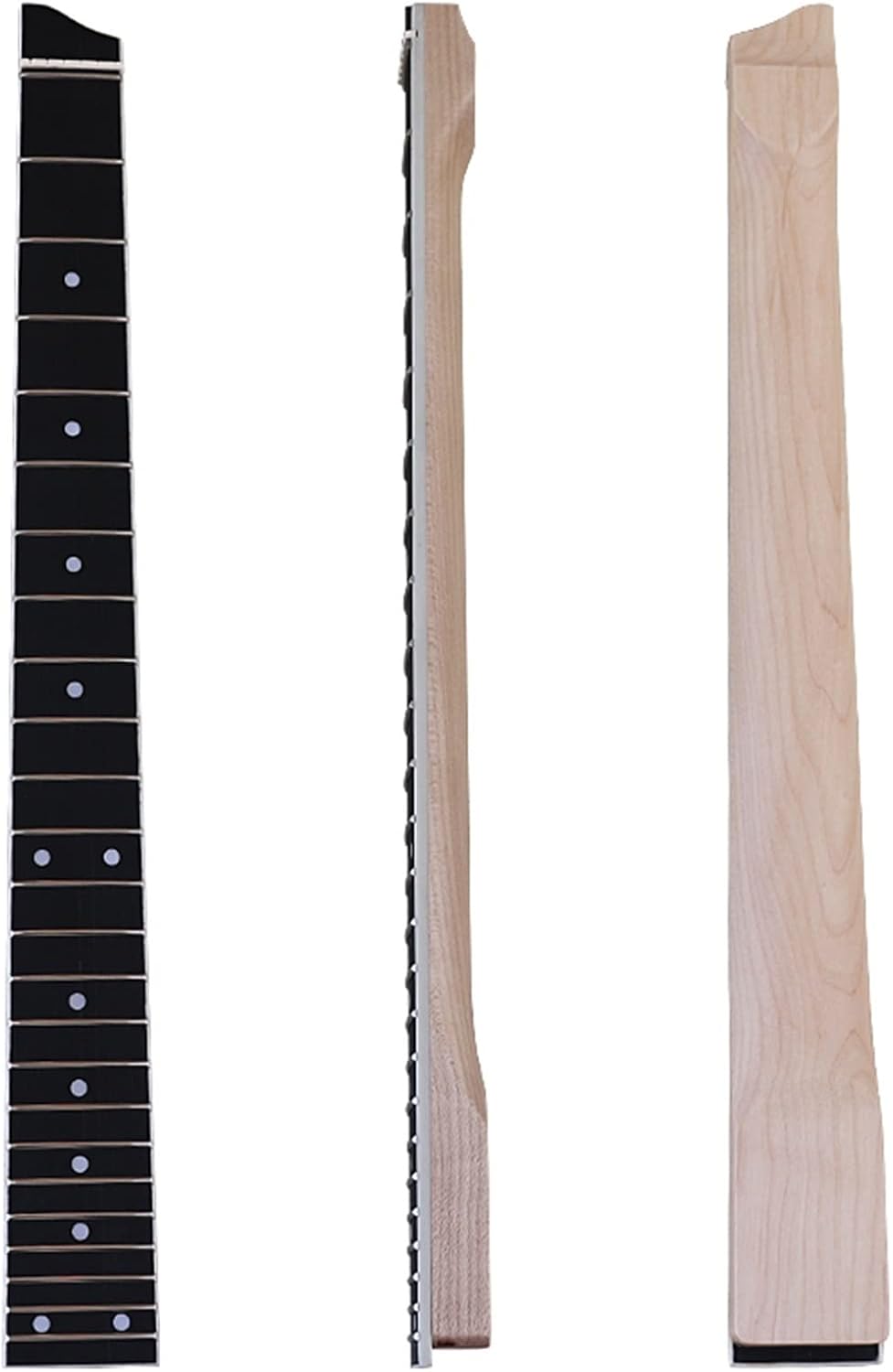 Headless Electric Guitar Neck Maple Guitar Neck 24 Frets Natural 5.6cm Width Electric Guitar Neck