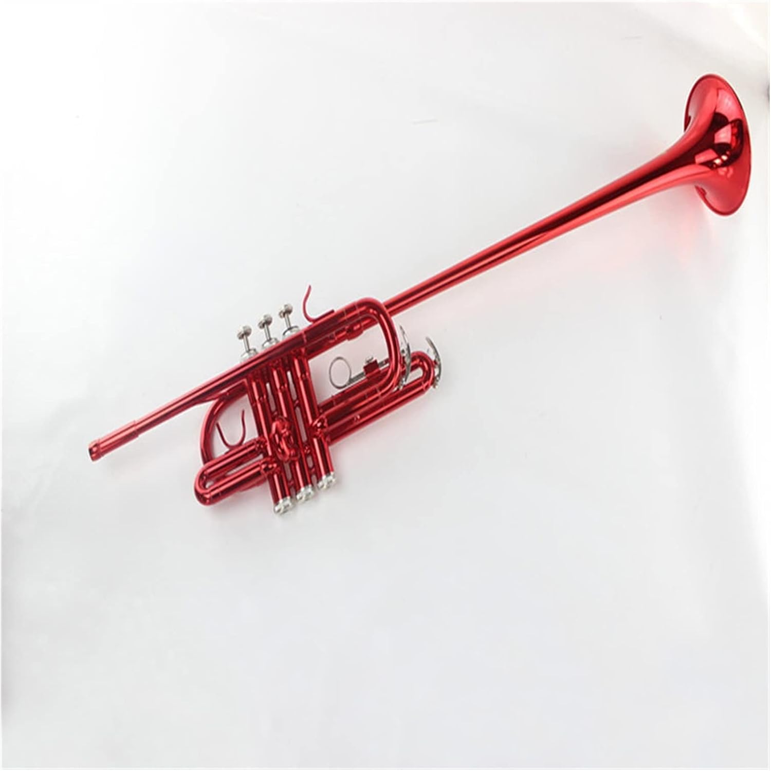 Standard Trumpet Set Bb Trumpet Instrument Etiquette Trumpet Wind Instrument Surface Crimson