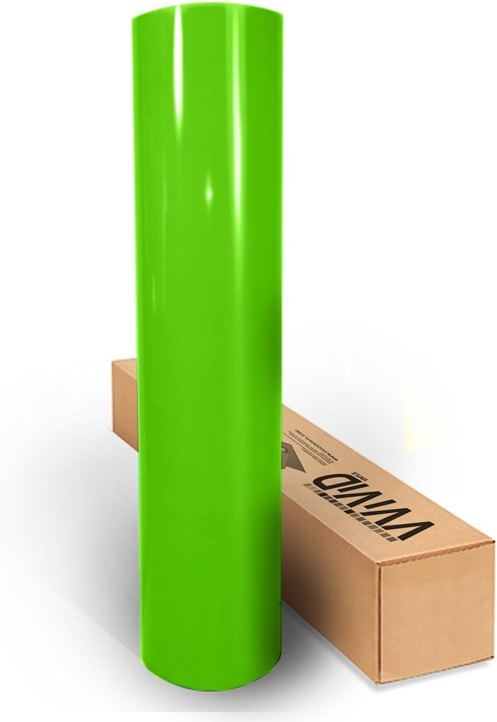 VViViD Lime Green Gloss Car Wrap Vinyl Roll with Air Release 3mil (10ft x 5ft)