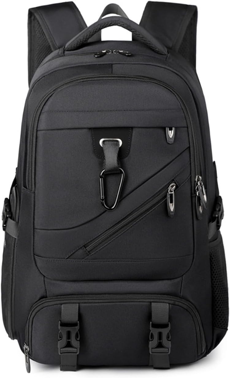 Men's Backpack, Travel, Sports Outdoor Luggage Bag, Waterproof(Black)