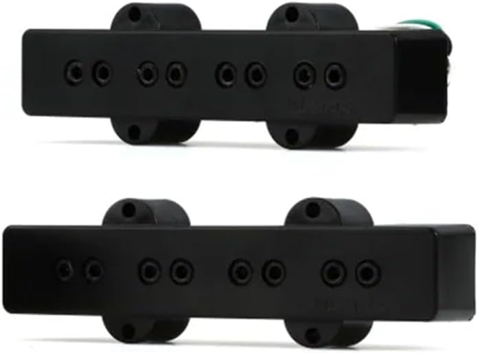 DiMarzio DP123BK Model J™ Jazz Bass Hum Canceling Pickup, Black Bundle w/ 12-Pack Guitar Pick and Liquid Audio Polishing Cloth