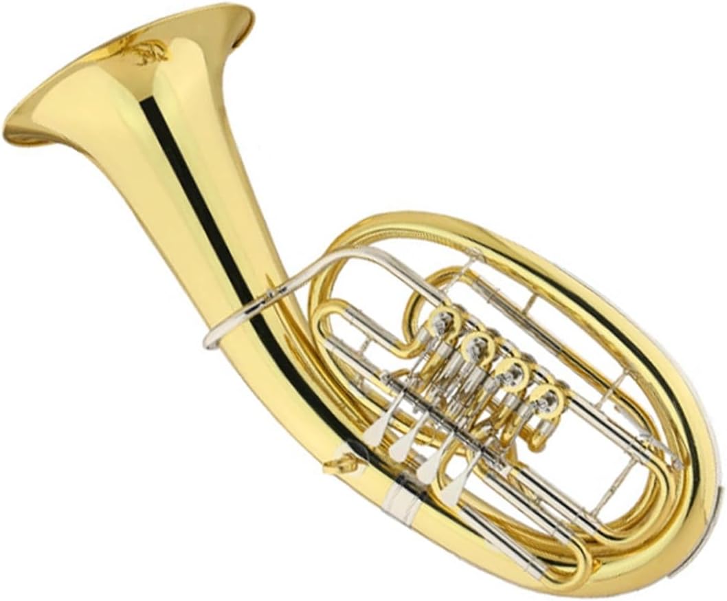 Flat Key Euphonium Professional Performance Horn Changer Gold Euphonium All-brass Instrument