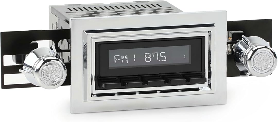 RetroRadio Compatible with 1981-87 Lincoln Town Car Features Include Bluetooth, USB, AM/FM HB-M2-121-05P-75PL4