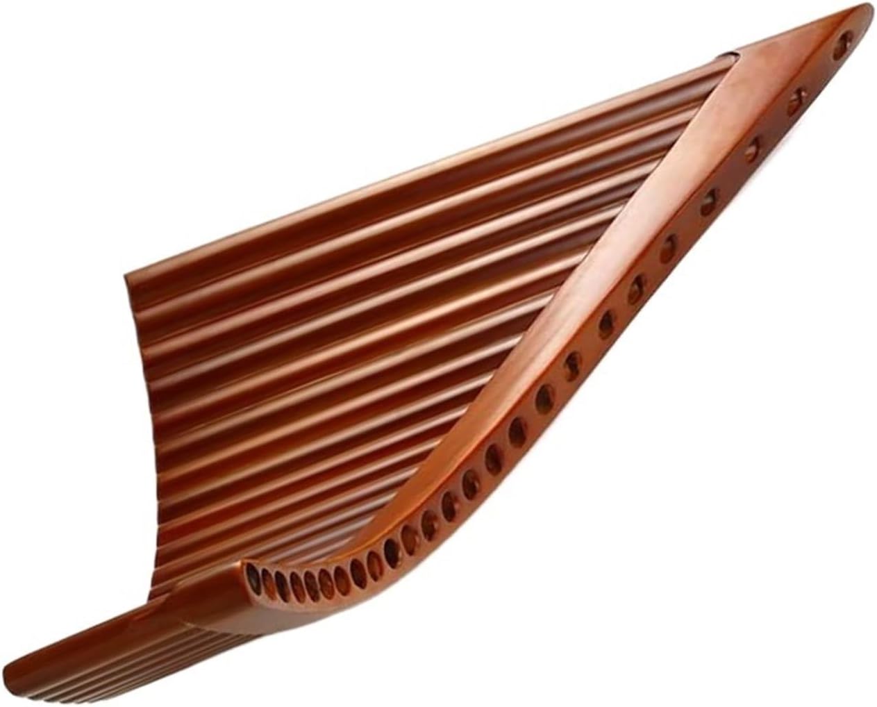 C Key Handmade Panpipes Woodwind Instrument Chinese Traditional Musical Instrument 25 Pipes Pan Flute (Color : Left)
