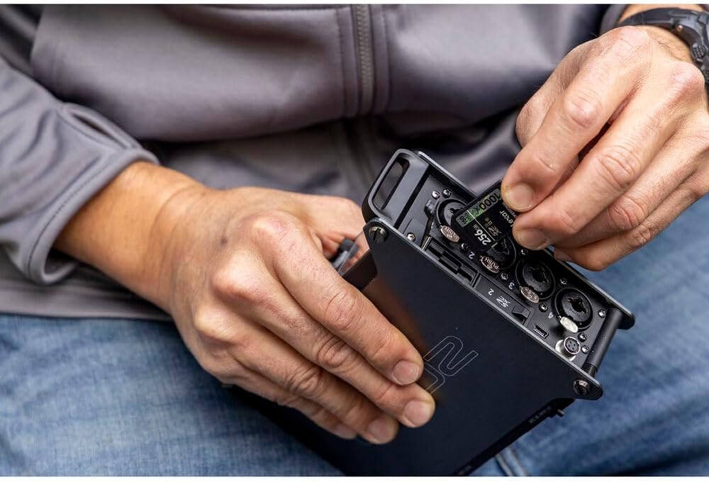 Zoom F8n Pro MultiTrack Field Recorder Bundles with 4x Zoom ZDM-1 Podcast Mic Pack with 2x 4 AA Batteries & Charger and 2x 64GB Extreme PRO Memory Card