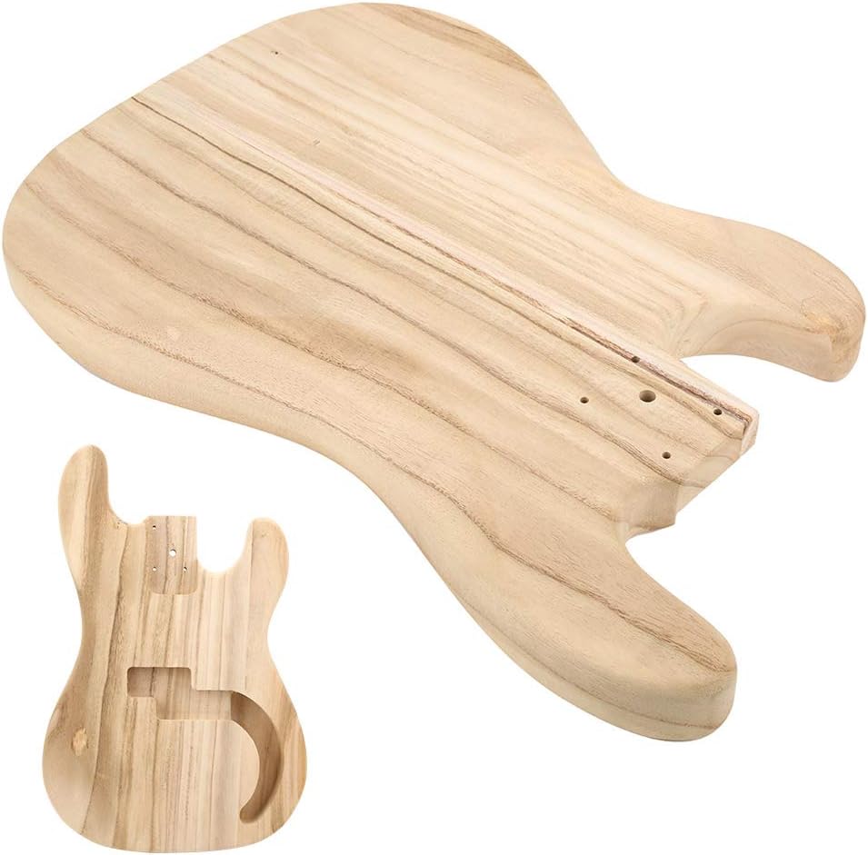 Maple Guitar Body, PB Style Pre‑drilled Bass Body DIY Electric Guitar Parts Accessories for DIY Craft Lovers