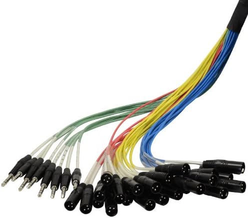 Seismic Audio - SAJT-24x8x100 - 24 Channel 100' XLR Snake Cable with 1/4