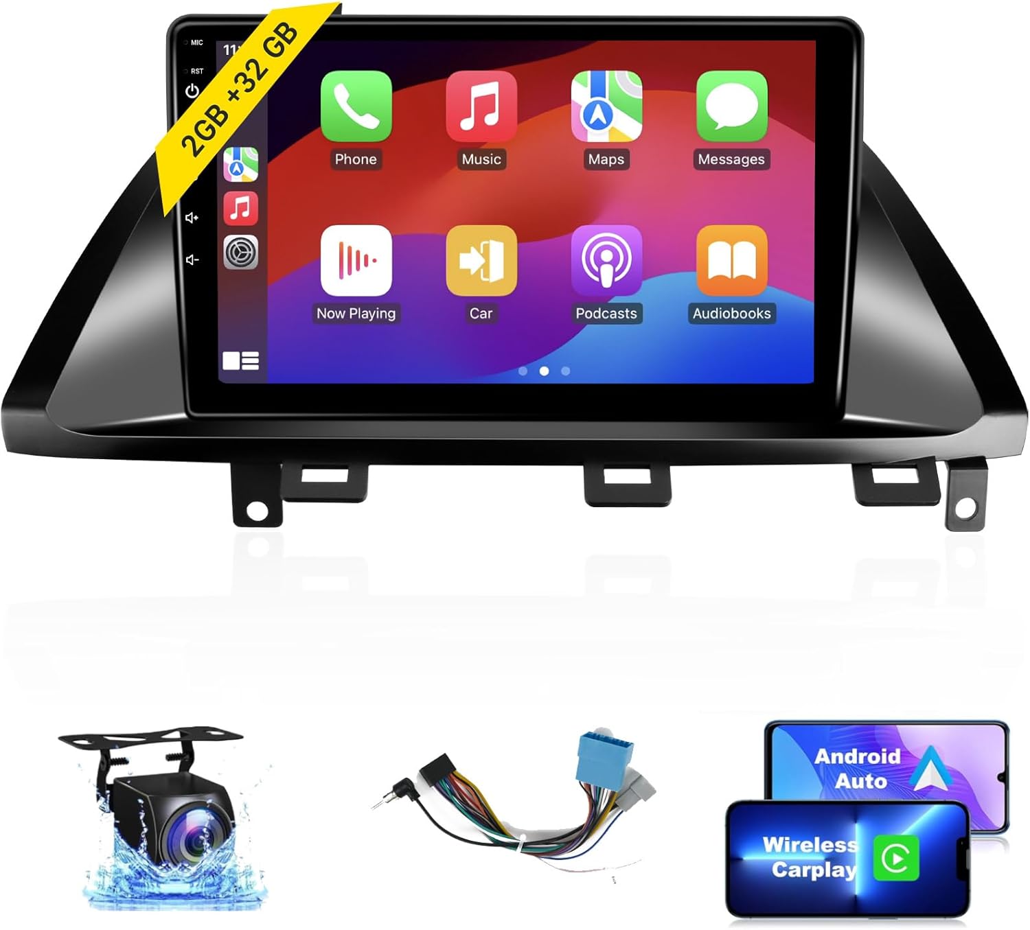 Android Radio for Honda Odyssey 2005-2010 Stereo Wireless Carplay & Android Auto, Leadfan 10.1