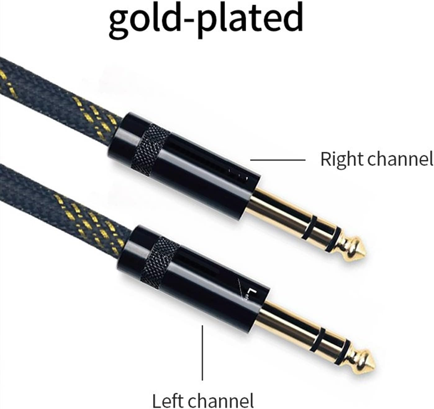 Guitar Cable Cable 6.5mm Output to 6.5mm Output for Microphone,Guitar,Amplifier,Player (Color : 2m)