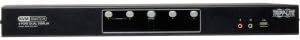 Tripp Lite 4-Port Dual Monitor DVI KVM Switch with Audio, USB 2.0 Hub & Cables (B004-2DUA4-K)