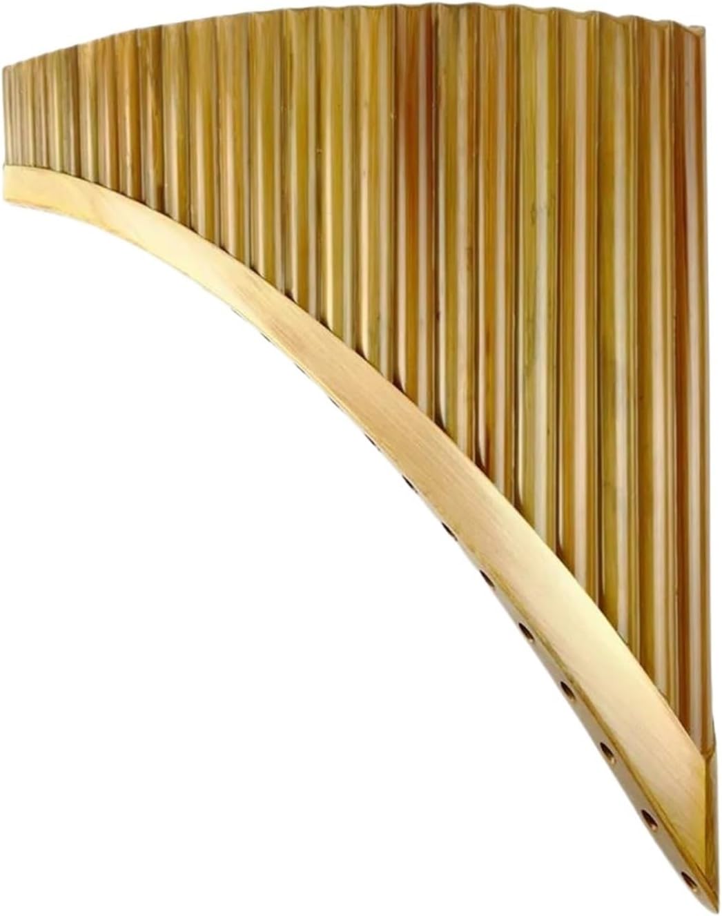 Yellow 25 Pipes C Key Pan Pipes Woodwind Instrument Chinese Traditional Musical Instrument (Color : Left)